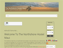 Tablet Screenshot of northshorehostel.com